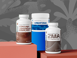 Cúrcuma + Magnésio Dimalato + Creatina + ZMA