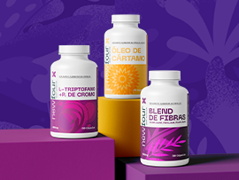 L-triptofano + Picolinato de Cromo + Blend de Fibras + Óleo de Cártamo
